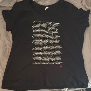 Paparazzi Black Relaxed Short Sleeve Graphic T-Shirt